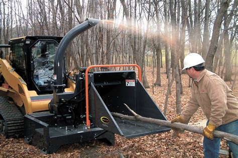 wood chipper skid steer|bobcat skid steer wood chipper.